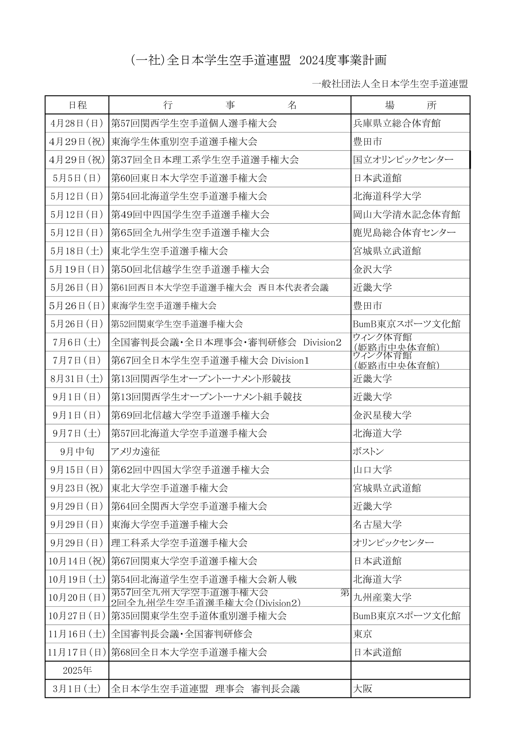 2024年度事業計画